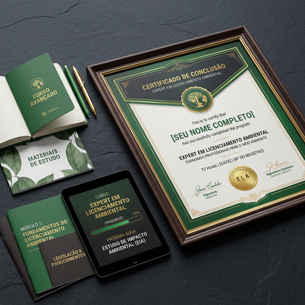 Mockup do Curso Expert em Licenciamento Ambiental